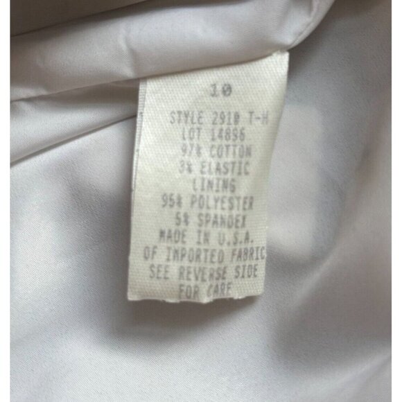 DONNA DEGNAN Size 10 Skirt Lined Black and White Knee Length Buckle Detail EUC - Picture 5 of 5